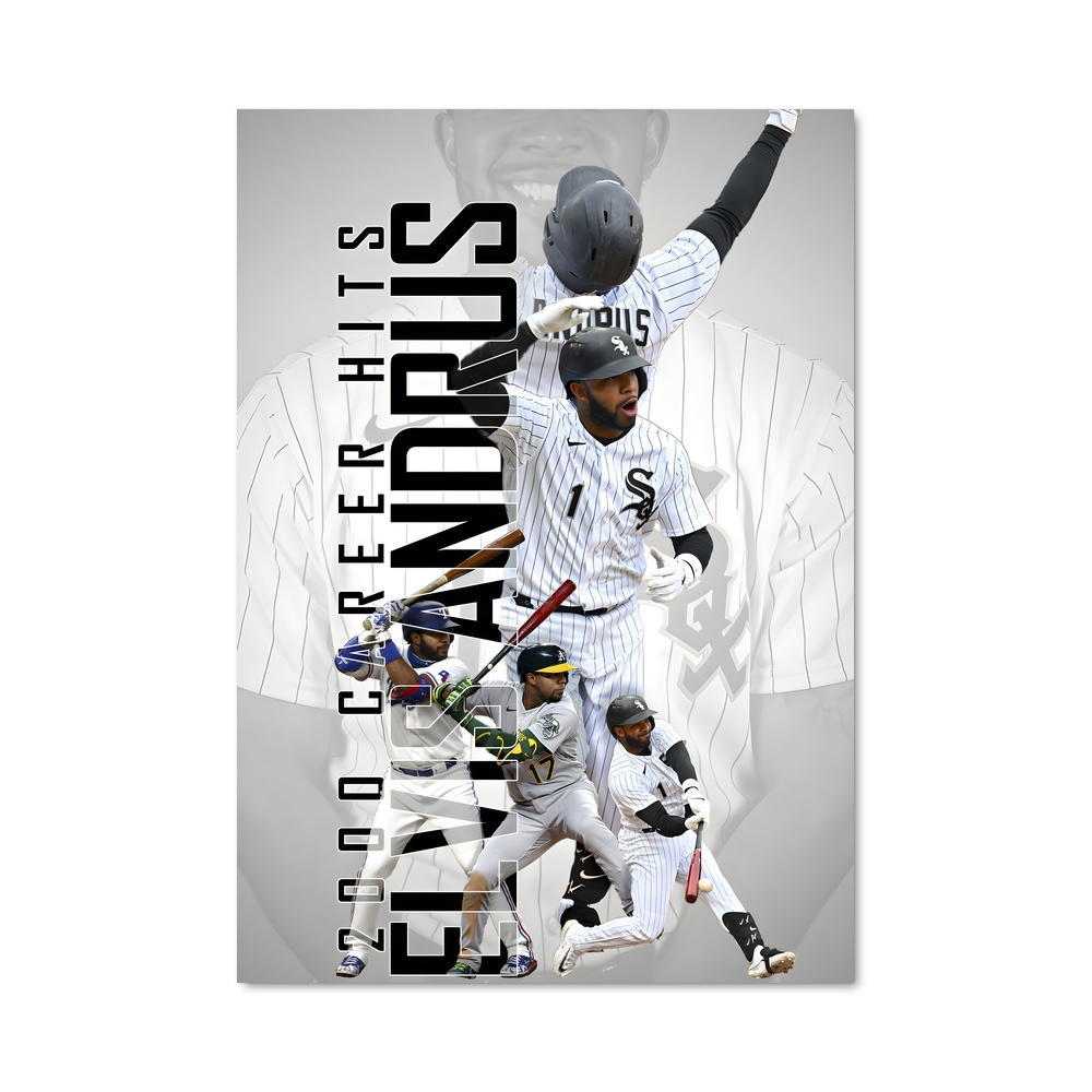 Poster Elvis en Action – affiche Baseball